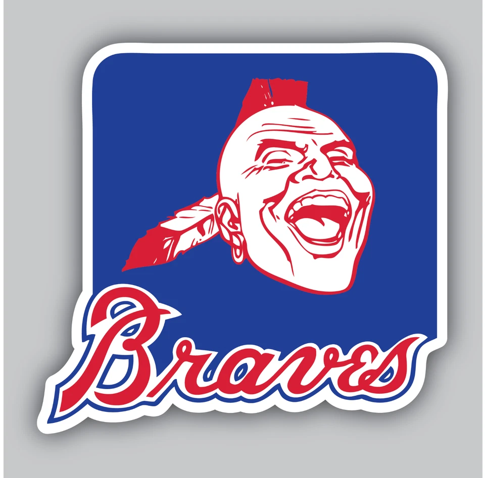 Atlanta Braves Vinyl Sticker/Decal -Pro MLB Baseball -Major League -NL -Vintage - Image 1 of 2
