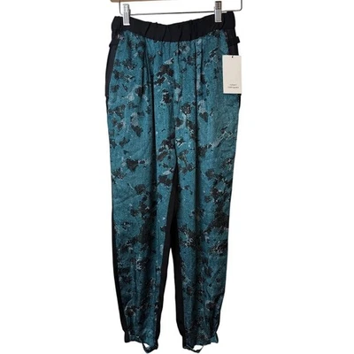 Pantalones de chándal Robert Rodriguez estampado de serpiente seda verde azulado negro talla 0 Foto 1 de 4