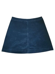 Abercrombie & Fitch Deep Teal Corduroy Miniskirt XS  - Picture 1 of 12