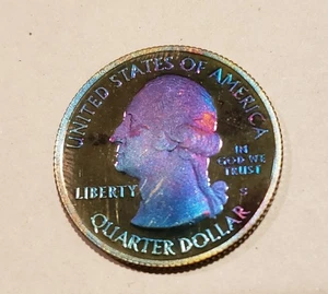 2014s Great Smokey Mountains Rainbo Clad Proof Quarter - Picture 1 of 5