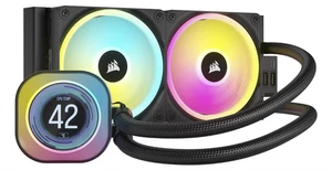 CORSAIR H100i iCUE Link 240 mm RGB líquido CPU enfriador pantalla LCD AM5 LGA1700 - Imagen 1 de 9