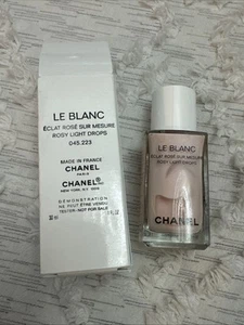 CHANEL LE BLANC ROSY LIGHT DROPS PRIMER SHEER HIGHLIGHTING FLUID FRANCE NEW 2025 - Picture 1 of 2