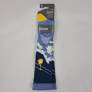 NEW Darn Tough Women's SNOW Over The Calf Socks Blue Merino Wool Sz S (4.5-7) - Picture 1 of 5