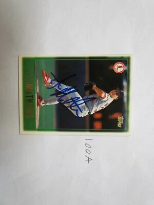 1997 T.J. Mathews Autographed Baseball Card  - Image 1 of 2