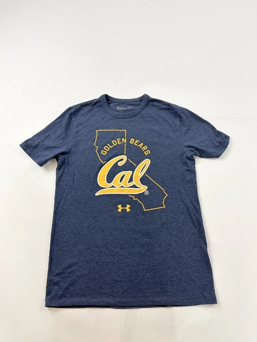 California Golden Bears Shirt Men’s Small Under Armour Short Sleeve Loose Fit Cover