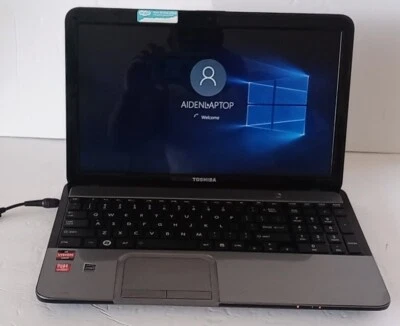 TOSHIBA SATELLITE C855D-S5105 AMD A8-4500M 1.90 GHz 6GB 500GB WIN 10 PRO - Image 1 of 4