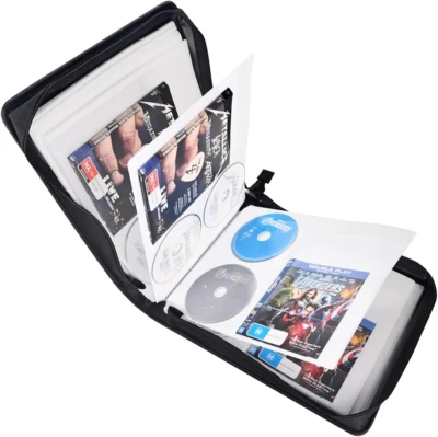 LIOVODE DVD Case 200 Dvds and 100 Booklets Capacity, Storage Cds with Booklet CD - Image 1 of 4