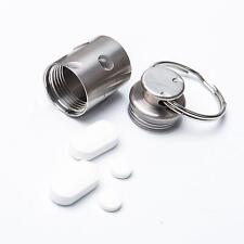 Mini-Pillendose aus Titanlegierung, Schlüsselanhänger, Flaschenbehälter mit