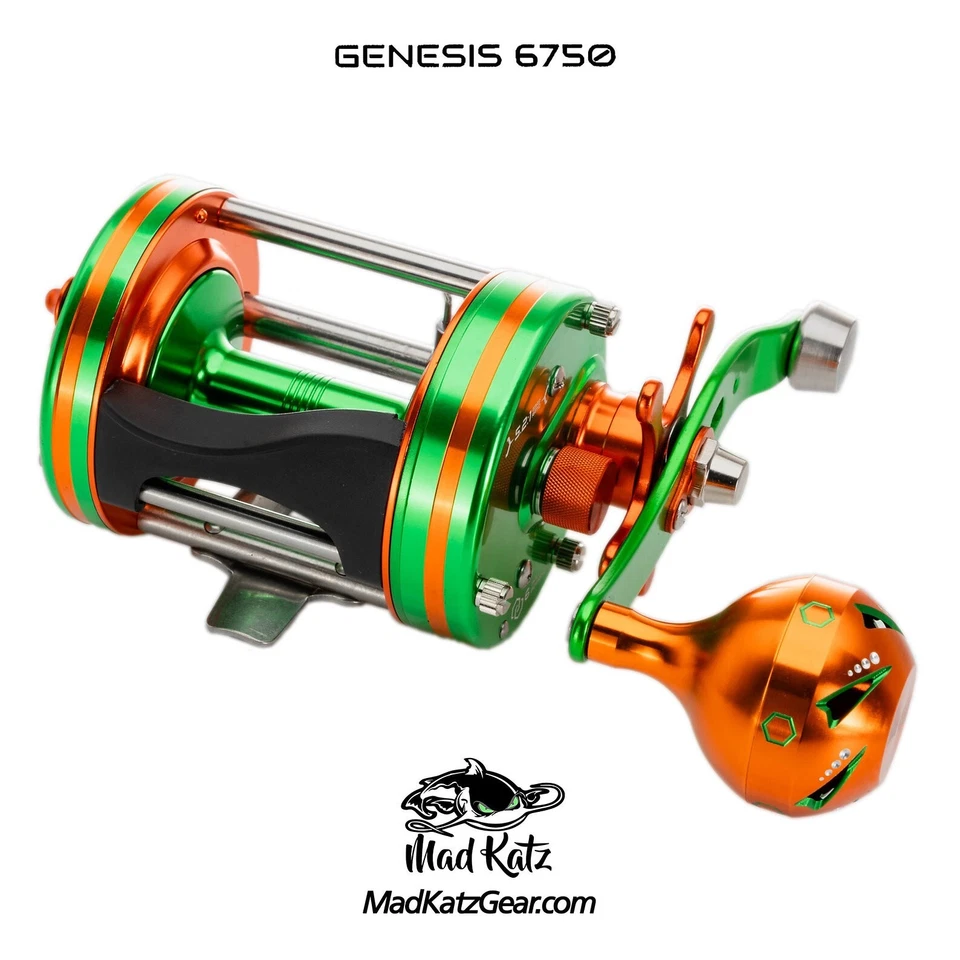 Carrete de pesca derecho Mad Katz Genesis 6750 Green Crush 4,7:1 MX DRG 39# Foto 1 de 1