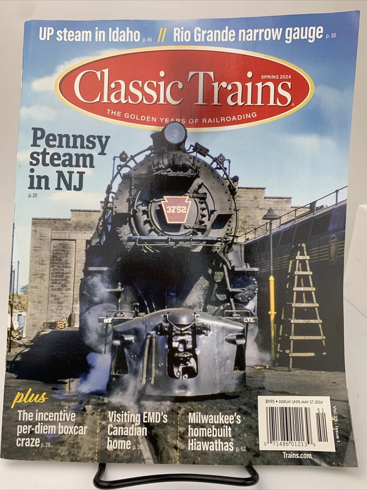 Classic Trains Magazine Spring 2024 featuring Pennsy Steam in New Jersey Foto 1 de 1