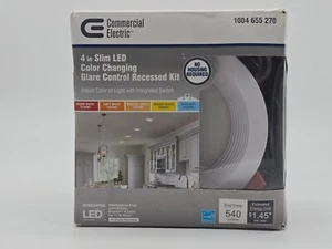 Commercial Electric Canless Recessed Integrated LED Kit White 4" 1004 655 270 - Picture 1 of 4