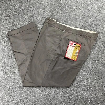 Pantalones de trabajo vintage años 70 Sears Perma Prest talla 42x29 brillo ¡NUEVOS COMO NUEVOS! Foto 1 de 4