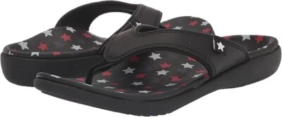Шлепанцы женские Spenco Yumi Americana Black Stars новые в коробке - Изображение 1 из 4