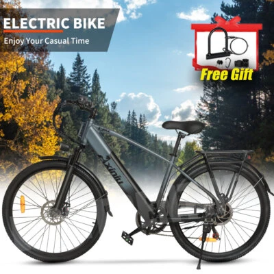 Bicicleta Eléctrica, 750W Ebike para Adultos 26"" en Bicicleta de Montaña de Cercanías Hombres/Mujeres Foto 1 de 4