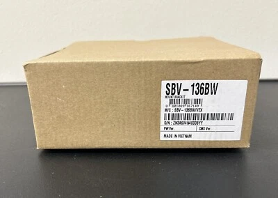 Hanwha SBV-136BW Back Box with Knockouts for Dome Cameras, White