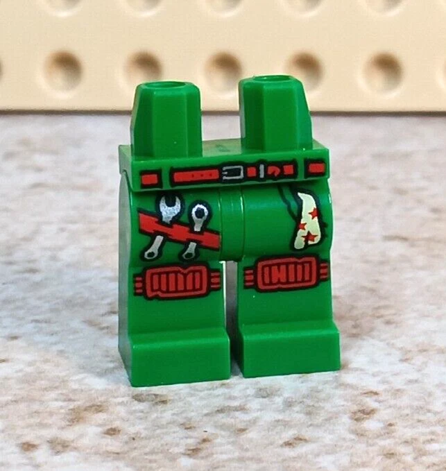 LEGO LEGS Tool Belt Tools soil Rag Mechanic Girl Boy Unisex Body Part GREEN Pant - Image 1 of 1