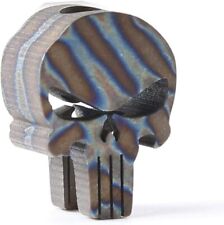 Titanium Alloy Skull Folding Knife Lanyard Bead Tool Umbrella Rope Pendant EDC