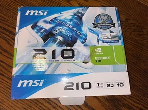 Tarjeta gráfica MSI NVIDIA GeForce 210 N210-MG1D/D3 1 GB DDR3 PCI-E 2.0 DirectX 10 - Imagen 1 de 3
