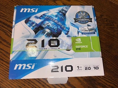 MSI NVIDIA GeForce 210 N210-MG1D/D3  1 GB DDR3 PCI-E 2.0 DirectX 10 Graphic Card - Image 1 of 3