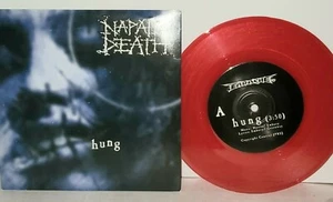 Napalm Death Hung Red Vinyl 7" VG+ 1994 Earache 45 Plays Well Grindcore Metal - Picture 1 of 3