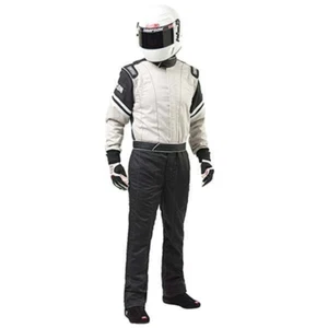 Simpson Racing Legend II SFI-1 Racing Suit Large - Black / Gray L205371 - Picture 1 of 5