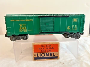 Lionel 6464-75 #6 Rock Island Type1-Var.B Box Car BLT 5-53 LK/N in OVP - Bild 1 von 6