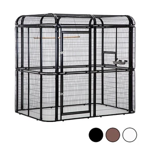 Huge Walk-in Birdcage Large Metal Aviary Parrot Cage Flight Bird Cage In/Outdoor - Picture 1 of 98