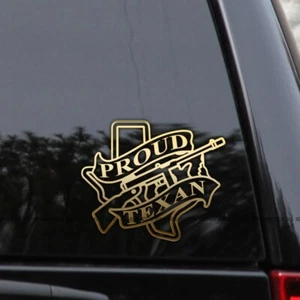Proud Texan Rifle Texas Home Pride Love Vinyl Decal Sticker - Bild 1 von 2