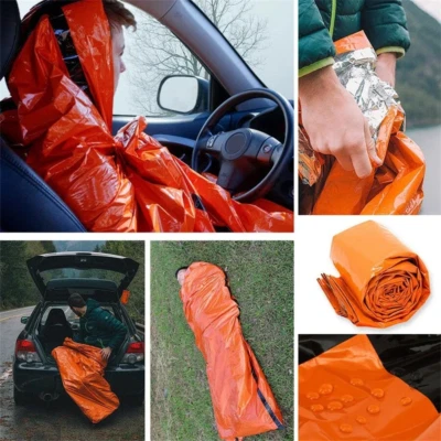 Emergency Survival Sleeping Bag Waterproof Thermal Mylar Bivy Sack for Camping - Image 1 of 4