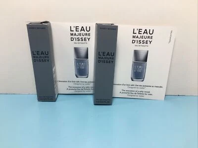 ISSEY MIYAKE - L’EAU MAJEURE D’ISSEY - EAU DE TOILETTE - 0,03 OZ - LOTE DE 2 - NUEVO Foto 1 de 2