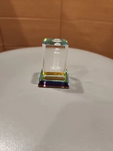 SCHIEFER TURM VON PISA Briefbeschwerer Laser geätzt Klarglas Kristall schönes Souvenir - Bild 1 von 5