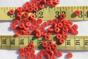 Rondelle de vidrio vingate de 2x5 mm artesanía fabricación de joyas 100 piezas RS108 - Imagen 1 de 1