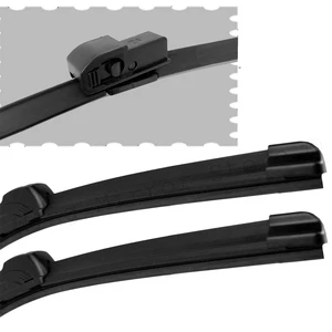 For Audi A4 (B6) 2001-03 Saloon Front Windscreen 22" 22" Flat Aero Wiper Blades - Picture 1 of 1