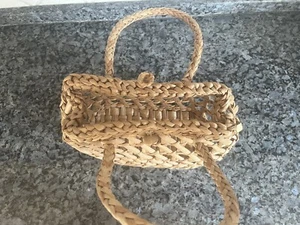 Tasche aus Bast naturfarben DDR - Bild 1 von 6