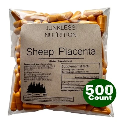 Suplemento sueco de placenta de ovelha 500mg - potência 100:1 - Imagem 1 de 4