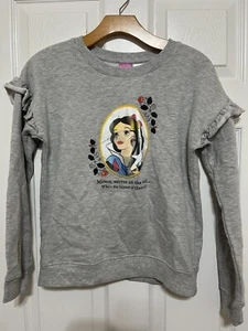 Disney Princess Snow White Mirror Mirror Lenticular Ruffle Sweater Girls SIZE XL - Picture 1 of 8