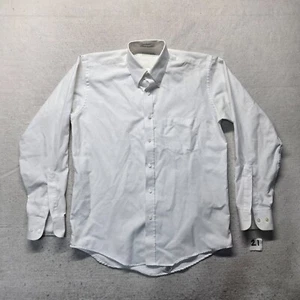 Andhurst Solid White Shirt Long Sleeve Button Up Dress Adult Men's 15.5 34/35 - Picture 1 of 8