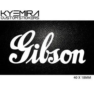 Gibson CLASSIC 40mm Vinyl Decal/Sticker Choose your colour KCS - Picture 1 of 19