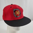 NASCAR McDonald's Racing Team Snapback Hat Cap Red Black Embroidered Stock Car