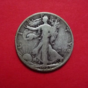 1927-S Walking Liberty Half Dollar VG Condition - Better Date - Imagen 1 de 8
