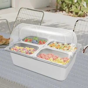 Contenedor para servir, contenedor para servir alimentos, contenedor para servir alimentos con tapa - Imagen 1 de 15
