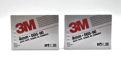 2-Pack 3M 4mm DDS-90 Data Tapes – New Sealed Backup Media – Made in Japan - Image 1 of 4