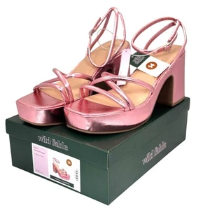 Wild Fable Pink Astro Strappy Heels 4" Platform w/ Memory Foam Womens Sz 14 NIB - Picture 1 of 9
