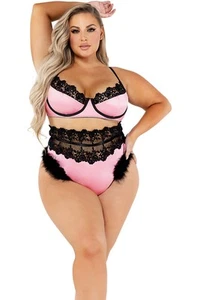 Roma Embroidery & Satin Bralette Set Underwire Adult Women Lingerie Li481Q - Picture 1 of 6