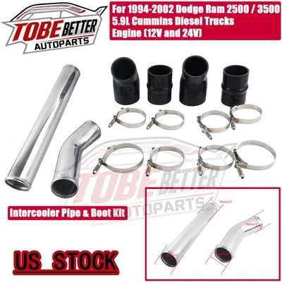 For Dodge Ram 2500 3500 5.9L Cummins Diesel 94-02 Intercooler Pipe & Boot Kit US - Image 1 of 4