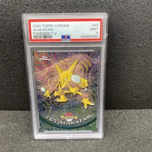 2000 Topps Chrome Alakazam Pokemon T.V. Psa 9 - Picture 1 of 2