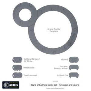 Bolt Action Template And Tokens Set - Picture 1 of 2