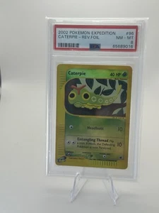 Pokemon Caterpie Expedition Reverse Holo #96 PSA 8 Rev Foil Card - Picture 1 of 2