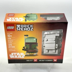 New NYCC 2017 LEGO BrickHeadz Star Wars Boba Fett & Han Solo in Carbonite 41498 - Picture 1 of 24