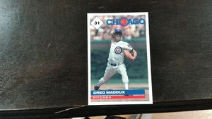 1991 Greg Maddux Marathon Oil Chicago Cubs Card - Picture 1 of 2